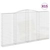 vidaXL Gabioner b&aring;gformade 15 st 400x30x220/240 cm galvaniserat j&auml;rn