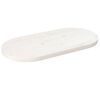 vidaXL Bordsskiva vit 60x30x2,5 cm oval massiv furu