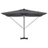 vidaXL Roma Parasol med LED -remsljus Antracit 286 x 285 x 270 cm
