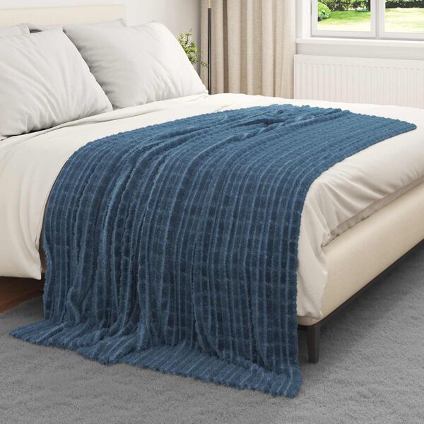 vidaXL Filtar 6 pcs M&ouml;rkbl&aring; 200 x 150 cm Fleece