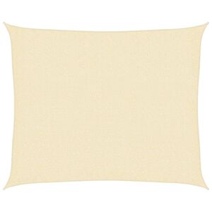 vidaXL Solsegel 160 g/m&sup2; gr&auml;ddvit 2,5x3 m HDPE