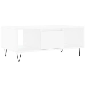 vidaXL Soffbord vit 90x50x36,5 cm konstruerat tr&auml;