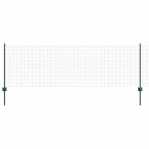 vidaXL Svetsat tr&aring;dgeller med stolpar 100 x 0,8 m PVC-belagda st&aring;l