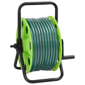 vidaXL Slangvinda med slangkoppling 0,5" 20 m PVC