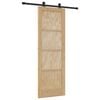 vidaXL Skjutd&ouml;rr ORKDAL Naturlig 73,5 x 211 cm Massiv furu