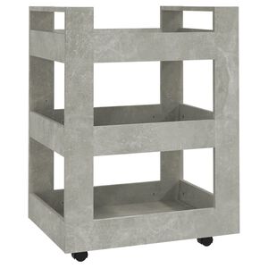 vidaXL K&ouml;ksvagn betonggr&aring; 60x45x80 cm konstruerat tr&auml;