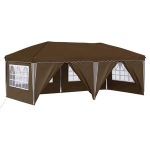 vidaXL Pop-up Partyt&auml;lt 575 x 288 x 245 cm Taupe