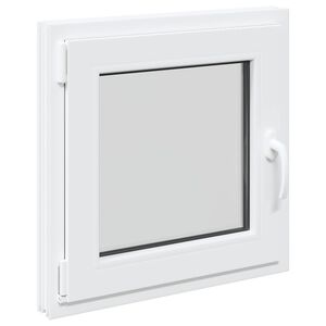 vidaXL K&auml;llarf&ouml;nster inre f&auml;rg vit RISOR 50 x 50 cm