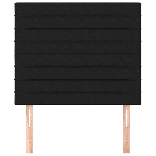 vidaXL S&auml;nggavel svart 90x5x118/128 cm tyg