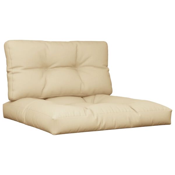 vidaXL Palldynor 2 st beige tyg