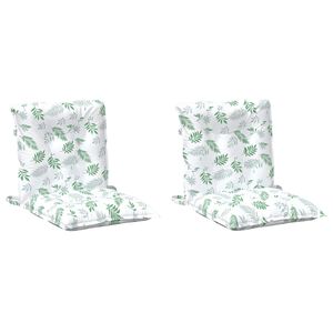 vidaXL Utomhuskudde 2 pcs Fint l&ouml;vm&ouml;nster 100 x 50 x 7 cm Tyg