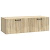 vidaXL V&auml;ggmonterad TV-b&auml;nk Sonoma-ek 98 x 41 x 30 cm Konstruerat tr&auml;