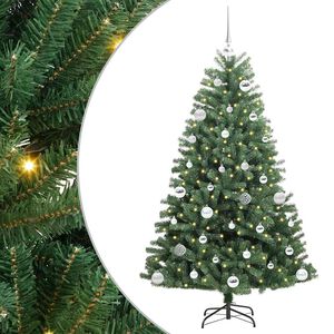 vidaXL Plast Hingad Julgran Gr&ouml;n 150 cm PVC och metall