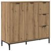 vidaXL Sideboard Artisan Ek 89,5 x 33 x 82 cm Konstruerat tr&auml;