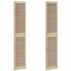 vidaXL Sk&aring;pd&ouml;rr 2 pcs Naturf&auml;rg 201 x 2,1 x 39,5 cm Massiv furu