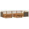 vidaXL Utomhussoffset 7 pcs Naturlig