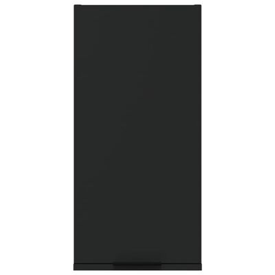 vidaXL Badrumsskåp väggmonterat svart 32x20x67 cm