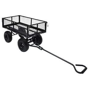 vidaXL Tr&auml;dg&aring;rdsvagn svart 250 kg