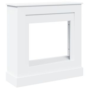 vidaXL Spiselkrans vit 90x30x90 cm konstruerat tr&auml;