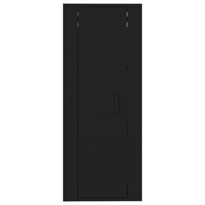 vidaXL Väggmonterad tv-bänk svart 40x34,5x100 cm