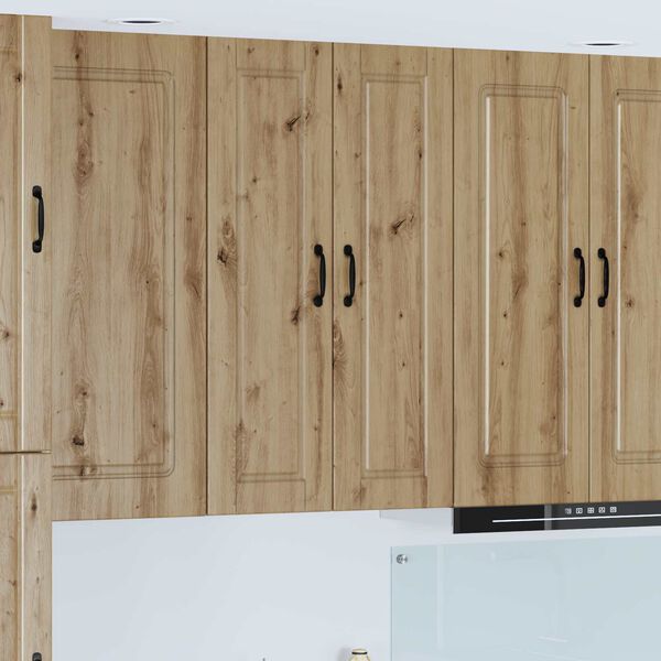 vidaXL K&ouml;kssk&aring;p med hylla Artisan Ek 30 x 31 x 100 cm Konstruerat tr&auml;