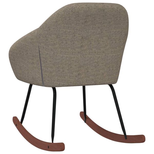 vidaXL Gungstol taupe tyg