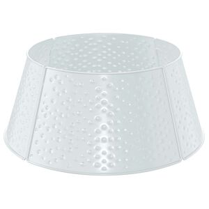vidaXL Julgranskrage Kegelformad Vit &Oslash; 62 x 25 cm St&aring;l