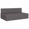 vidaXL F&auml;llbar Soffbed Ljusgr&aring; 152 x 86,5 x 60 cm Tyg