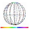 vidaXL Julspira med belysning 96 LED-lampor RGB Diameter 30 x 32 cm