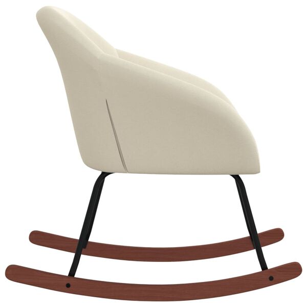 vidaXL Gungstol gr&auml;ddvit tyg