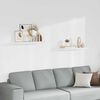 vidaXL Sv&auml;vande v&auml;gghyllor 2 st vit 80x23,5x3,8 cm MDF