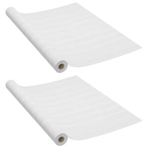 vidaXL D&ouml;rrfolie 2 st vitt tr&auml; 210x90 cm PVC