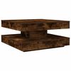 vidaXL Soffbord 360 grader vridbart r&ouml;kf&auml;rgad ek 70x70x34,5 cm