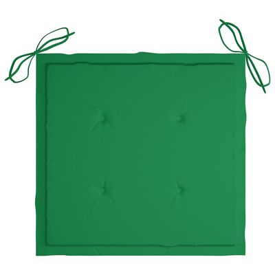 vidaXL Dynor för trädgårdsstolar 4 st grön 40x40x3 cm