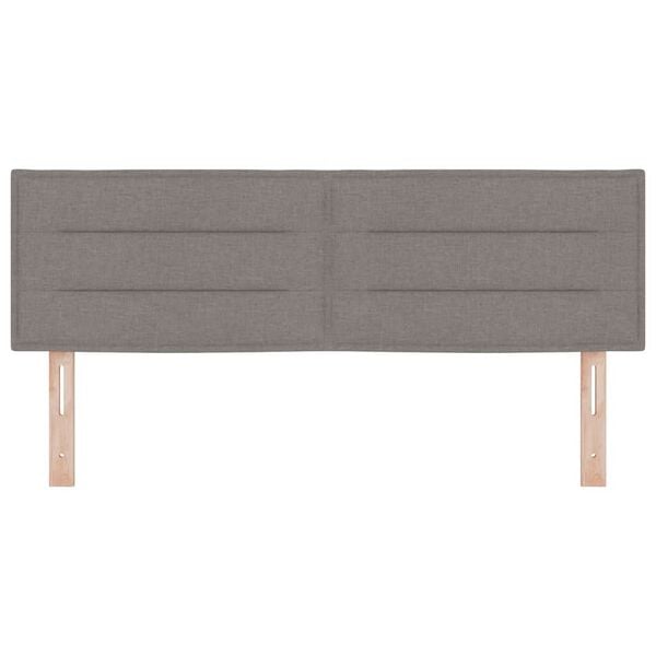 vidaXL Huvudgavel med huvudgavel Taupe 144 cm Konstl&auml;der