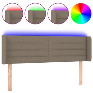 vidaXL S&auml;nggavel LED taupe 147x16x78/88 cm tyg