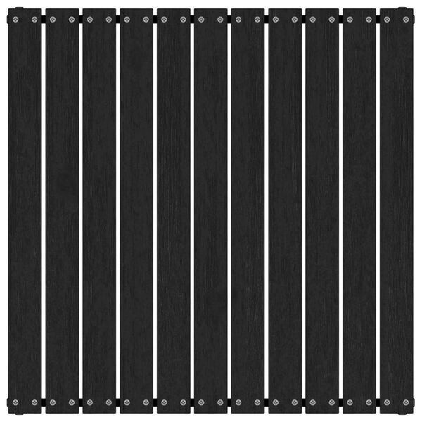 vidaXL Fotpall med dyna för trädgården svart massiv furu