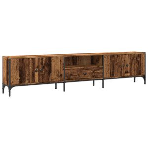 vidaXL Tv-b&auml;nk med l&aring;da &aring;ldrat tr&auml; 200x25x44 cm konstruerat tr&auml;