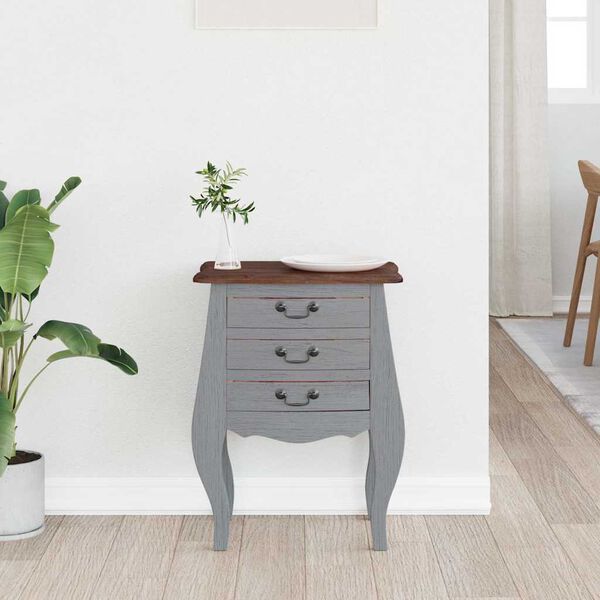 vidaXL S&auml;ngbord massivt mahognytr&auml; 48x35x64 cm