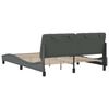 vidaXL Bed Frame without Mattress Dark Grey 160x200 cm Fabric