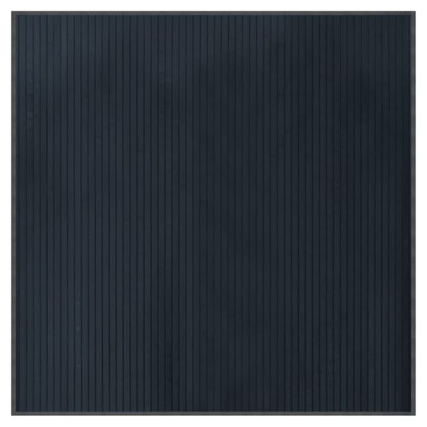 vidaXL Matta fyrkantig gr&aring; 100x100 cm bambu