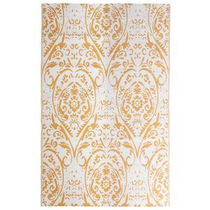 vidaXL Utomhusmatta ARAKIL orange och vit 190x290 cm PP