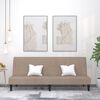 vidaXL B&auml;ddsoffa 2-sits taupe mikrofibertyg
