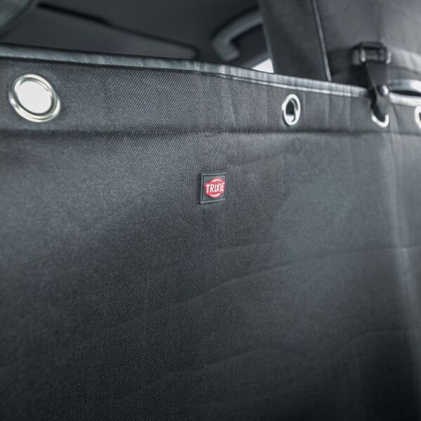 TRIXIE Baks&auml;tesskydd f&ouml;r hundar 145x160 cm delbart svart