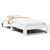 vidaXL S&auml;ngram utan madrass vit 75x190 cm massiv furu