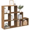 vidaXL Bokhylla/Rumsavdelare 3 hyllor 137,5x29x103,5cm konstruerat tr&auml;