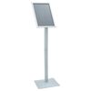 vidaXL Pedestal affischst&auml;ll Silver 32 x 27 x 119 cm Gjutj&auml;rn