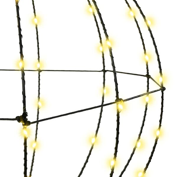 vidaXL Ball med 96 LED-lampor Varmvit 30 cm Metall
