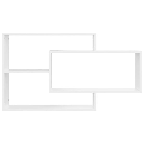 vidaXL Vägghyllor vit 104x20x58,5 cm konstruerat trä