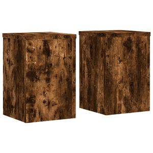 vidaXL V&auml;xtst&auml;ll 2 st r&ouml;kf&auml;rgad ek 20x20x30 cm konstruerat tr&auml;